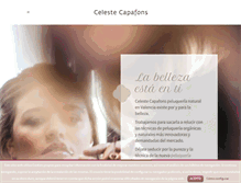 Tablet Screenshot of celestecapafons.com